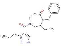 4-benzyl-3-ethyl-1-[(3-propyl-1H-pyrazol-4-yl)carbonyl]-1,4-diazepan-5-one