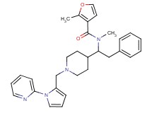 N,2-dimethyl-N-[2-phenyl-1-(1-{[1-(2-pyridinyl)-1H-pyrrol-2-yl]methyl}-4-piperidinyl)ethyl]-3-furamide
