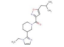 3-(1-ethyl-1H-imidazol-2-yl)-1-[(5-isobutylisoxazol-3-yl)carbonyl]piperidine