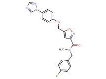 N-(4-fluorobenzyl)-N-methyl-5-{[4-(1H-1,2,4-triazol-1-yl)phenoxy]methyl}-3-isoxazolecarboxamide