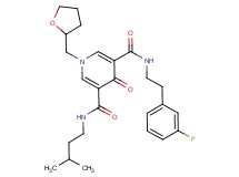 N-[2-(3-fluorophenyl)ethyl]-N'-(3-methylbutyl)-4-oxo-1-(tetrahydro-2-furanylmethyl)-1,4-dihydro-3,5-pyridinedicarboxamide