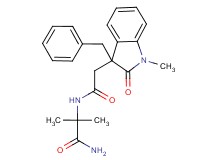 2-{[(3-benzyl-1-methyl-2-oxo-2,3-dihydro-1H-indol-3-yl)acetyl]amino}-2-methylpropanamide