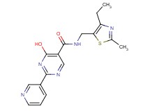 N-[(4-ethyl-2-methyl-1,3-thiazol-5-yl)methyl]-4-hydroxy-2-pyridin-3-ylpyrimidine-5-carboxamide