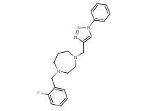 1-(2-fluorobenzyl)-4-[(1-phenyl-1H-1,2,3-triazol-4-yl)methyl]-1,4-diazepane