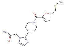 2-[2-(1-{5-[(methylthio)methyl]-2-furoyl}-4-piperidinyl)-1H-imidazol-1-yl]acetamide