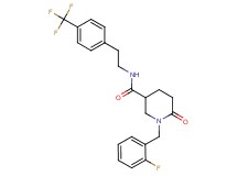 1-(2-fluorobenzyl)-6-oxo-N-{2-[4-(trifluoromethyl)phenyl]ethyl}-3-piperidinecarboxamide