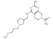7-acetyl-N-{[1-(3-methoxypropyl)pyrrolidin-3-yl]methyl}-2-methyl-5,6,7,8-tetrahydropyrido[3,4-d]pyrimidin-4-amine