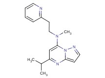 5-isopropyl-N-methyl-N-(2-pyridin-2-ylethyl)pyrazolo[1,5-a]pyrimidin-7-amine
