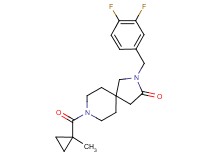 2-(3,4-difluorobenzyl)-8-[(1-methylcyclopropyl)carbonyl]-2,8-diazaspiro[4.5]decan-3-one
