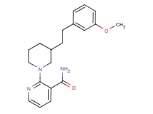 2-{3-[2-(3-methoxyphenyl)ethyl]-1-piperidinyl}nicotinamide