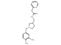 N-{[1-(3,4-dimethylbenzyl)pyrrolidin-3-yl]methyl}-2-pyridin-2-ylacetamide