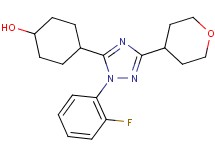 trans-4-[1-(2-fluorophenyl)-3-(tetrahydro-2H-pyran-4-yl)-1H-1,2,4-triazol-5-yl]cyclohexanol