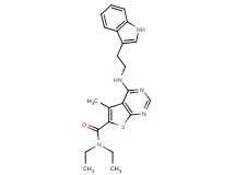 N,N-diethyl-4-{[2-(1H-indol-3-yl)ethyl]amino}-5-methylthieno[2,3-d]pyrimidine-6-carboxamide