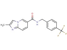 2-methyl-N-[4-(trifluoromethyl)benzyl]imidazo[1,2-a]pyridine-6-carboxamide