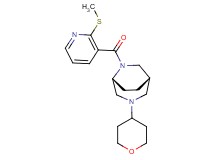 (1S*,5R*)-6-{[2-(methylthio)-3-pyridinyl]carbonyl}-3-(tetrahydro-2H-pyran-4-yl)-3,6-diazabicyclo[3.2.2]nonane