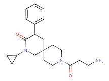 9-beta-alanyl-2-cyclopropyl-4-phenyl-2,9-diazaspiro[5.5]undecan-3-one hydrochloride