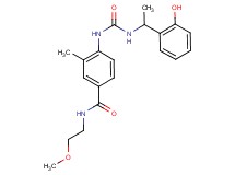 4-[({[1-(2-hydroxyphenyl)ethyl]amino}carbonyl)amino]-N-(2-methoxyethyl)-3-methylbenzamide