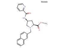 methyl (4S)-1-(2-naphthylmethyl)-4-[(2-pyridinylcarbonyl)amino]-L-prolinate