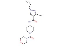 3-methyl-N-[1-(4-morpholinylcarbonyl)-4-piperidinyl]-1-propyl-1H-pyrazole-4-carboxamide
