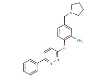 3-[2-methyl-4-(pyrrolidin-1-ylmethyl)phenoxy]-6-phenylpyridazine