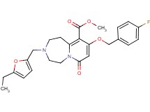 methyl 3-[(5-ethyl-2-furyl)methyl]-9-[(4-fluorobenzyl)oxy]-7-oxo-1,2,3,4,5,7-hexahydropyrido[1,2-d][1,4]diazepine-10-carboxylate