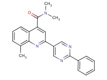 N,N,8-trimethyl-2-(2-phenylpyrimidin-5-yl)quinoline-4-carboxamide