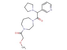 1-(methoxyacetyl)-4-[3-pyridinyl(1-pyrrolidinyl)acetyl]-1,4-diazepane