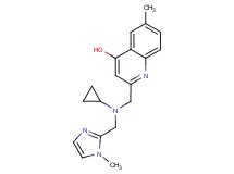 2-({cyclopropyl[(1-methyl-1H-imidazol-2-yl)methyl]amino}methyl)-6-methylquinolin-4-ol