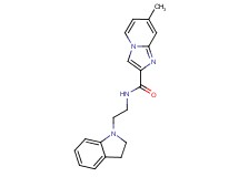 N-[2-(2,3-dihydro-1H-indol-1-yl)ethyl]-7-methylimidazo[1,2-a]pyridine-2-carboxamide