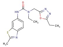N-ethyl-N-[(5-ethyl-1,3,4-oxadiazol-2-yl)methyl]-N'-(2-methyl-1,3-benzothiazol-6-yl)urea