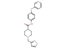 1-(3-isoxazolylmethyl)-N-[4-(3-pyridinyloxy)phenyl]-4-piperidinecarboxamide