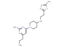 N-[2-(5-amino-1,3,4-thiadiazol-2-yl)ethyl]-1-(2-methyl-6-propylpyrimidin-4-yl)piperidin-4-amine
