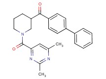 4-biphenylyl{1-[(2,6-dimethyl-4-pyrimidinyl)carbonyl]-3-piperidinyl}methanone