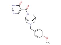 5-{[(1S*,5R*)-3-(4-methoxybenzyl)-3,6-diazabicyclo[3.2.2]non-6-yl]carbonyl}-4(3H)-pyrimidinone