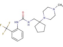 N-{[1-(4-methylpiperazin-1-yl)cyclopentyl]methyl}-N'-[2-(trifluoromethyl)phenyl]urea