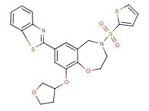 7-(1,3-benzothiazol-2-yl)-9-(tetrahydro-3-furanyloxy)-4-(2-thienylsulfonyl)-2,3,4,5-tetrahydro-1,4-benzoxazepine