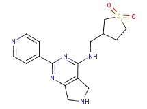 N-[(1,1-dioxidotetrahydro-3-thienyl)methyl]-2-pyridin-4-yl-6,7-dihydro-5H-pyrrolo[3,4-d]pyrimidin-4-amine
