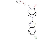 (1S*,5R*)-3-(6-chloro-1,3-benzothiazol-2-yl)-6-(2-methoxyethyl)-3,6-diazabicyclo[3.2.2]nonan-7-one
