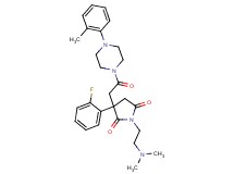 1-[2-(dimethylamino)ethyl]-3-(2-fluorophenyl)-3-{2-[4-(2-methylphenyl)-1-piperazinyl]-2-oxoethyl}-2,5-pyrrolidinedione