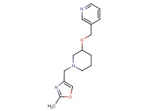 3-[({1-[(2-methyl-1,3-oxazol-4-yl)methyl]-3-piperidinyl}oxy)methyl]pyridine