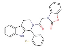 3-{2-[1-(2-fluorophenyl)-1,3,4,9-tetrahydro-2H-beta-carbolin-2-yl]-2-oxoethyl}-1,3-benzoxazol-2(3H)-one