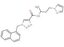 N-[1-methyl-3-(1H-pyrazol-1-yl)propyl]-1-(1-naphthylmethyl)-1H-1,2,3-triazole-4-carboxamide