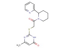 6-methyl-2-{[2-oxo-2-(2-pyridin-2-ylpiperidin-1-yl)ethyl]thio}pyrimidin-4(3H)-one