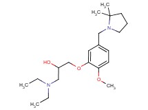 1-(diethylamino)-3-{5-[(2,2-dimethylpyrrolidin-1-yl)methyl]-2-methoxyphenoxy}propan-2-ol