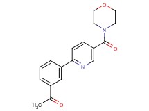 1-{3-[5-(morpholin-4-ylcarbonyl)pyridin-2-yl]phenyl}ethanone