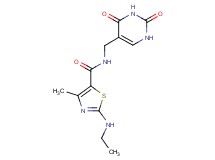 N-[(2,4-dioxo-1,2,3,4-tetrahydropyrimidin-5-yl)methyl]-2-(ethylamino)-4-methyl-1,3-thiazole-5-carboxamide