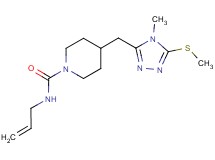 N-allyl-4-{[4-methyl-5-(methylthio)-4H-1,2,4-triazol-3-yl]methyl}piperidine-1-carboxamide