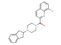2-{[4-(2,3-dihydro-1H-inden-2-yl)-1-piperazinyl]carbonyl}-8-fluoroquinoline