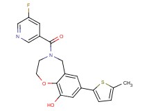 4-[(5-fluoropyridin-3-yl)carbonyl]-7-(5-methyl-2-thienyl)-2,3,4,5-tetrahydro-1,4-benzoxazepin-9-ol