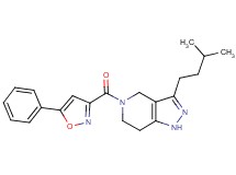 3-(3-methylbutyl)-5-[(5-phenylisoxazol-3-yl)carbonyl]-4,5,6,7-tetrahydro-1H-pyrazolo[4,3-c]pyridine